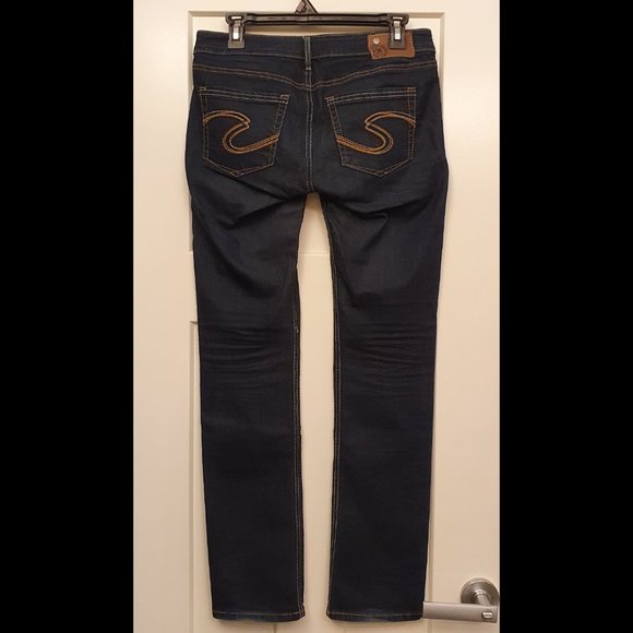 Silver jeans co berkley dark wash straight leg - LOW RISE - Picture 3 of 9